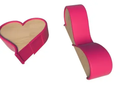 Sofa Love 3D model