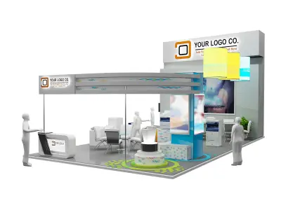 Booth Exhibition Stand a466f 3D model