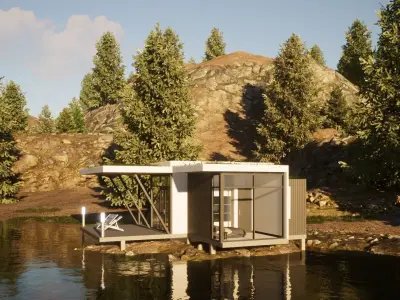 053Modernhouse1f64m2 3D model