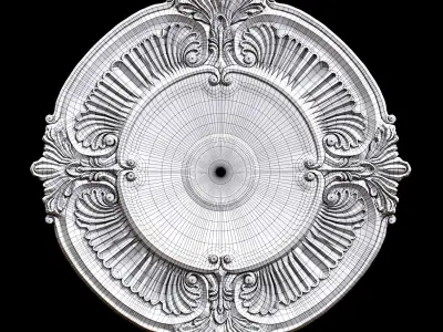 Ceiling Medallion 09 3D model