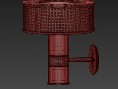 MARCUS wall lamp with shade 3D model