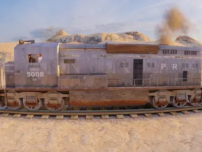 Two Rail Engine 3D model