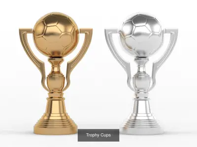 Trophy Cup Collection 3D Model Pack