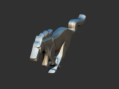 Mustang Logo Horse  3D print model