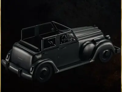 Agent Car - 3D ASSET - Game Ready - 3D Art Low-poly 3D model