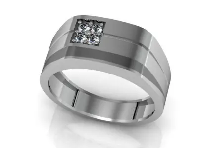 man ring 3D print model 5