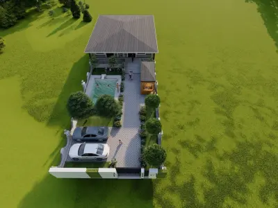 villa modern  3D model