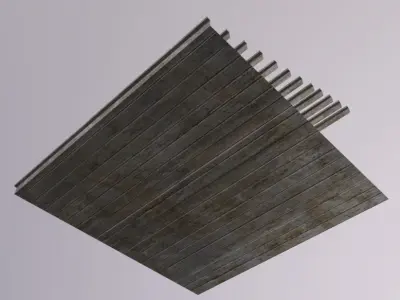 Stairs Court Low-poly 3D model