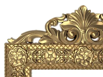 Carved Picture Frame 3D model