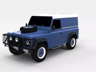 Land Rover Defender 90 Hard Top rev 3D model