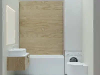 Interior of a two-room apartment 3D model