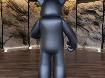 Self Medicated Bear Figure Fan Art Toy  3D print model