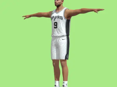 T-Pose Tony Parker San Antonio Spurs 3D model