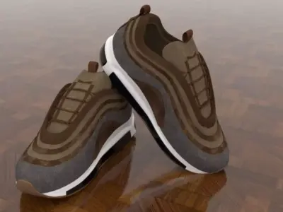 shoes sport Low-poly 3D model