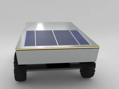 Tesla Cybertruck 3D model Low-poly 3D model
