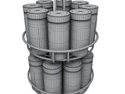 Spice Jars Free 3D model
