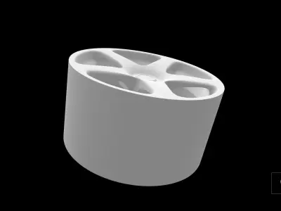RUF oem scalable and printable rims 3D print model