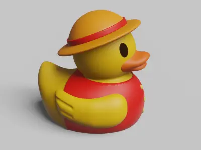 Strawduck Luffy 3D print model