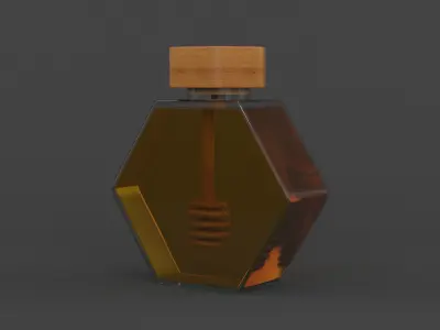 Honey Jar 3D model
