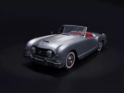 Vintage Car 1952 Nash Healey 3D model