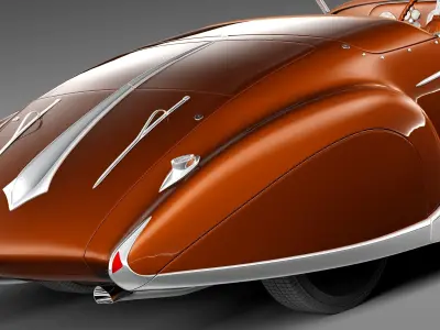 Delahaye T165 1939 3D model