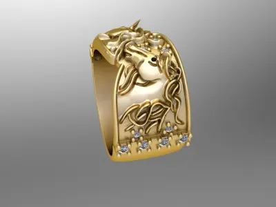Ring Horses Free 3D print model