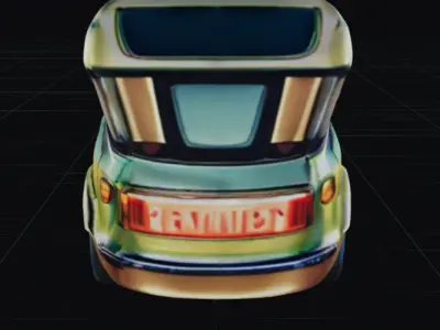 COOL CARS SolarRover no8 Collectable Model these WHEELS are HOT Low-poly 3D model