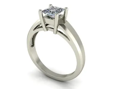 Women ring 3dm stl render detail 3D print model 8