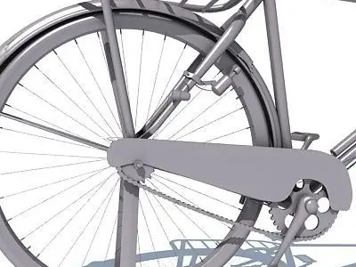 3D Street Bicycle 3D model