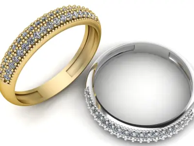 Solitaire Diamond Engagement Ring 3d Printable Model 3D print model