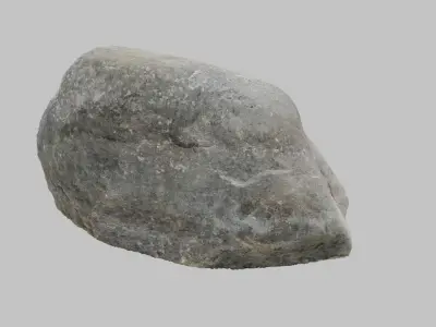 Gray Boulder - Varying LOD Free low-poly 3D model