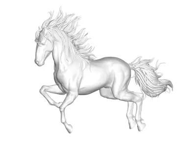 Horse 3D model 13