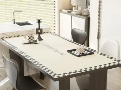 Modern residential indoor 3D model