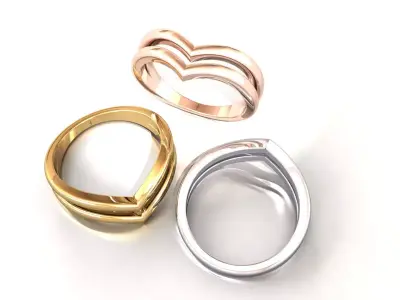 stack ring 3D print model 3D print model