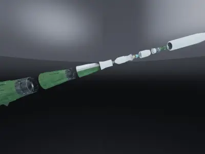 N-1 Rocket V2 3D model