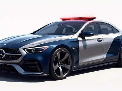 Police Style Luxury Car 3d model Low-poly 3D model
