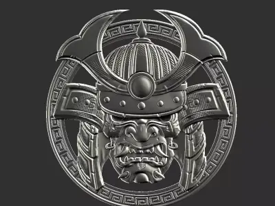 sumurai head 3D print model