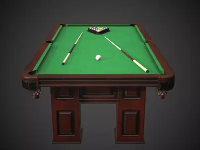 Pool Table Britton Heritage Low-poly 3D model