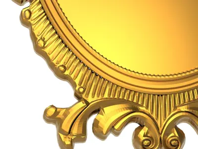 carved frame 3D model