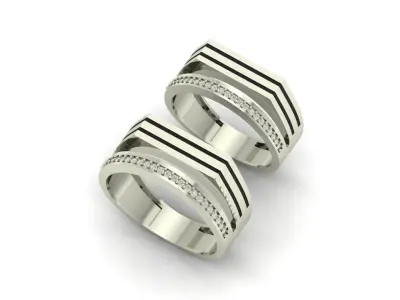 Couple Ring 3D print model order