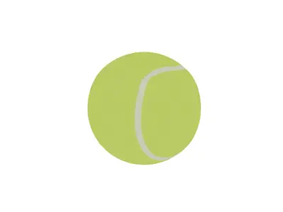 Tennis ball 3D model 13