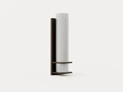 Sperry wall lamp - Bronze and clear glass Low-poly 3D model