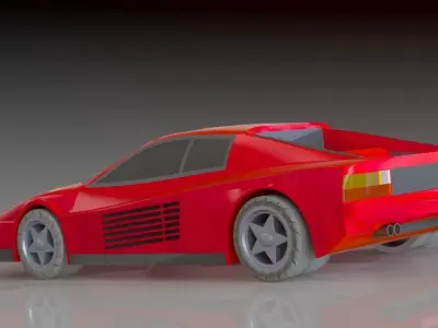 Ferrari Testarossa Free 3D print model