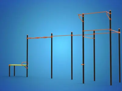 Gym Equipment Outdoor 3D model