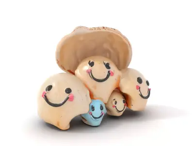 Playful Seashell model pack Low-poly 3D model