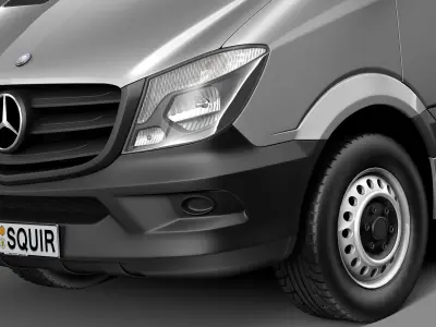 Mercedes-Benz Sprinter short low 2014 3D model