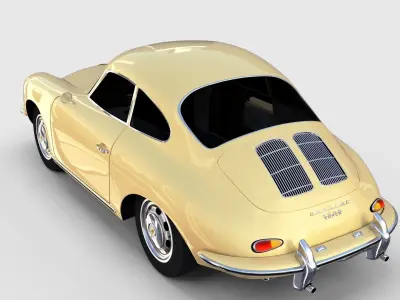 Porsche 356 Coupe rev 3D model