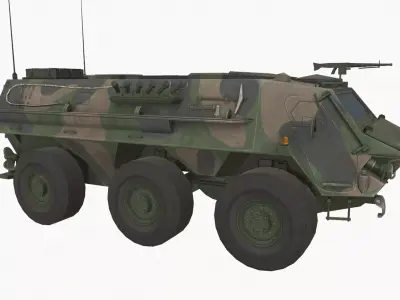 TPz 1 Fuchs Low-poly 3D model