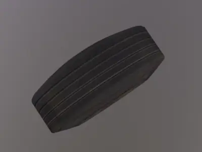 Wheel  Low-poly 3D model by Dannou