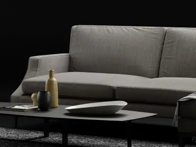 Natuzzi Winston sofa corner 3D model